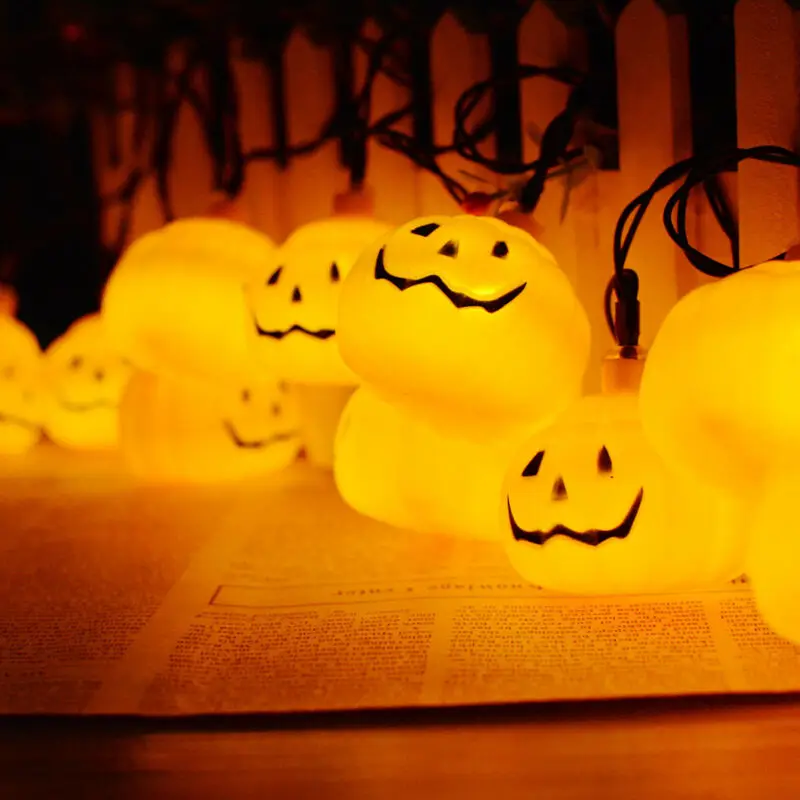 Event or Party Halloween Pumpkin String Fairy Lights 10LED Decoration Outdoor Hanging | Дом и сад