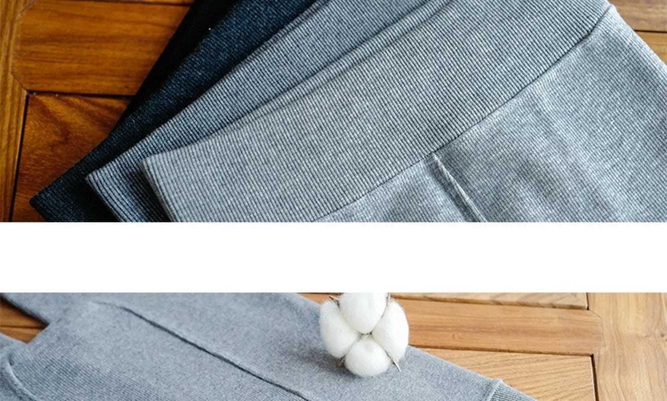 

Winter Women Cotton Thick Warm Pantyhose Vertical Striped All-in-one Tight-fitting Fashion Autumn Plus Velvet Leggings TGB020