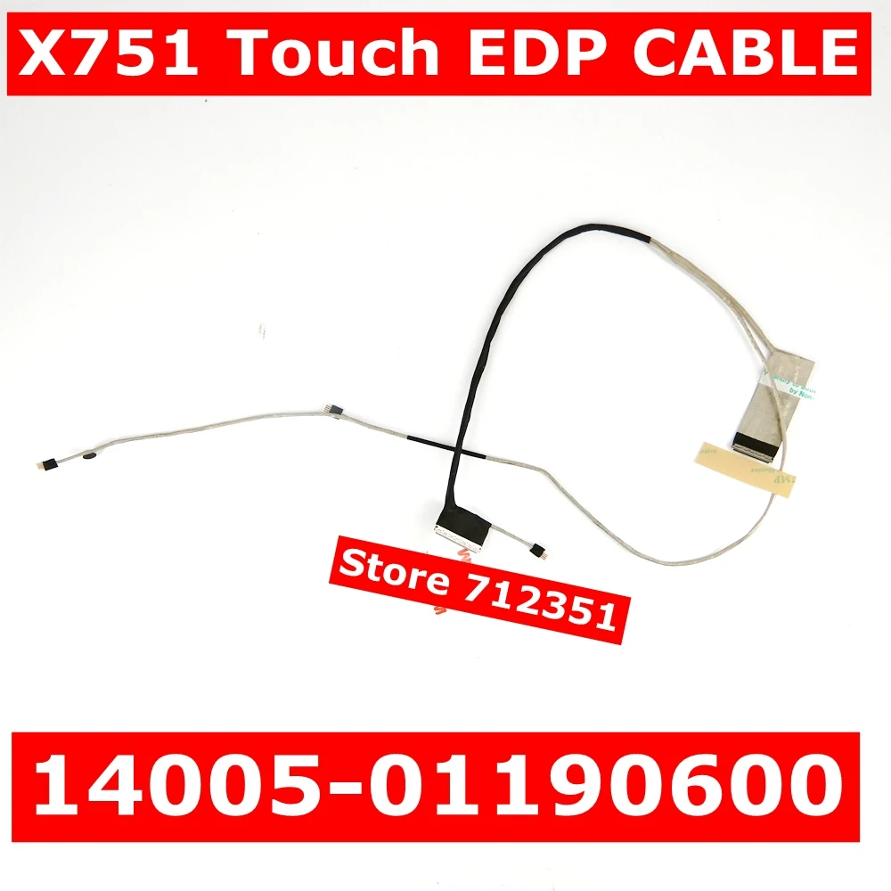 X751 сенсорный EDP кабель 14005-01190600 дисплея ноутбука для ASUS X751L X751LD X751LX X751LN X751MA экран |