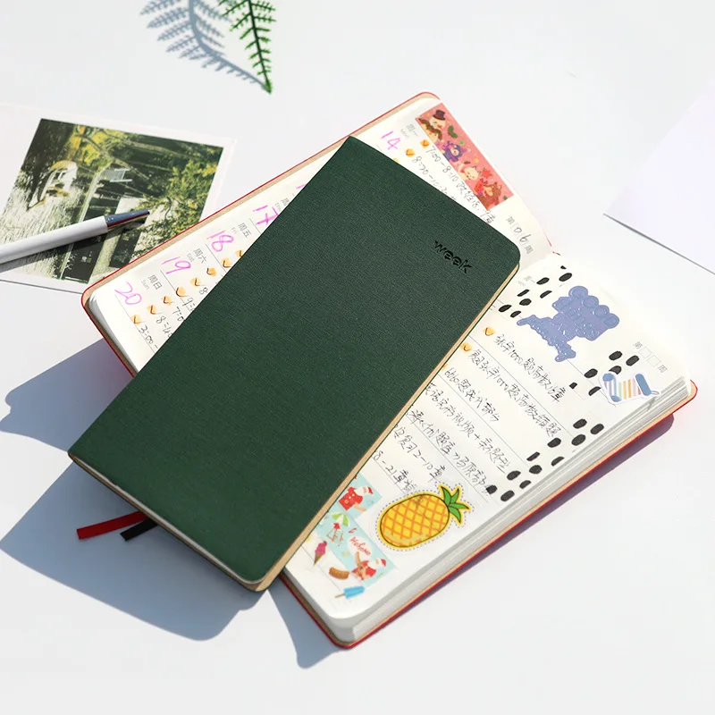 

A6 Weekly Planner Organzier DIY Agenda Self-filling Time Schedule Plan Notebooks and Journals Diray Office Management Book