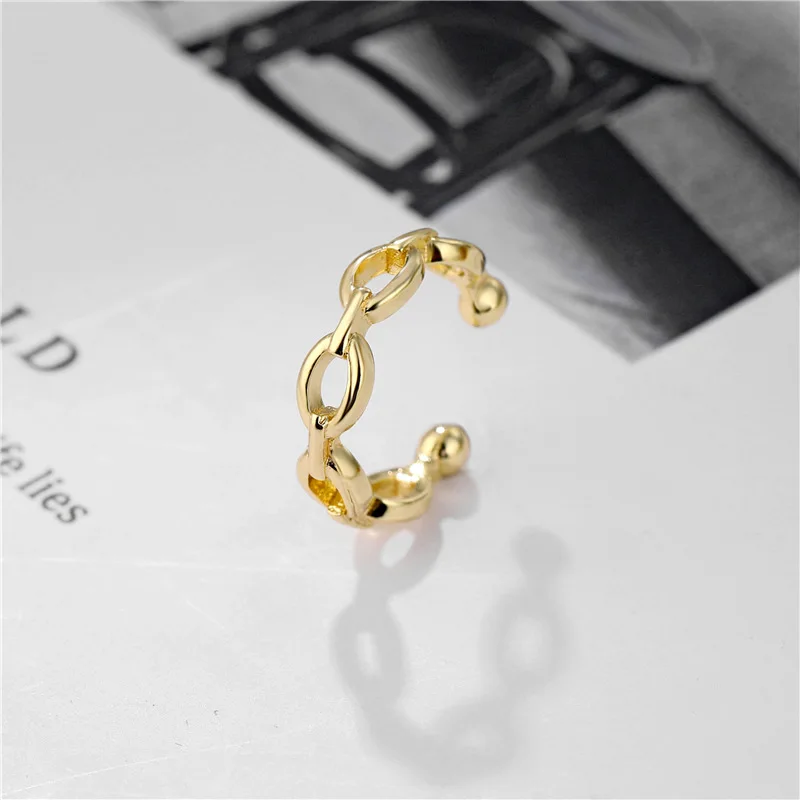 

1 Pcs Fashion Geometric Link Chain Shape Ear Cuff Earrings Charming Clip On Earrings For Women Ear Cuffs Jewlery Gift 2021