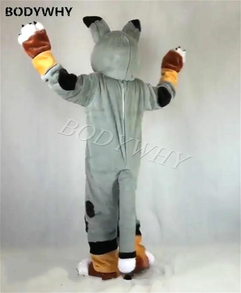 Роскошный длинный мех Хаски с рисунком лисы собаки Фурсьют маскот костюм фурри