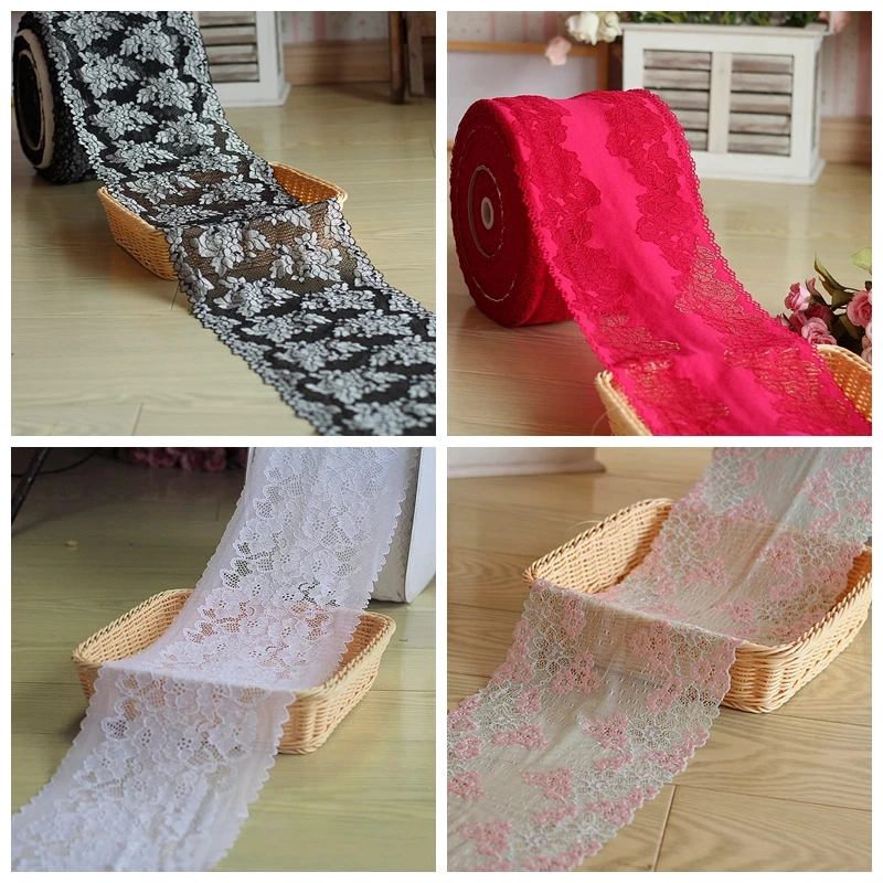 MLAEY 2 ярда/Лот украшение для волос широкая эластичная кружевная отделка свадебное