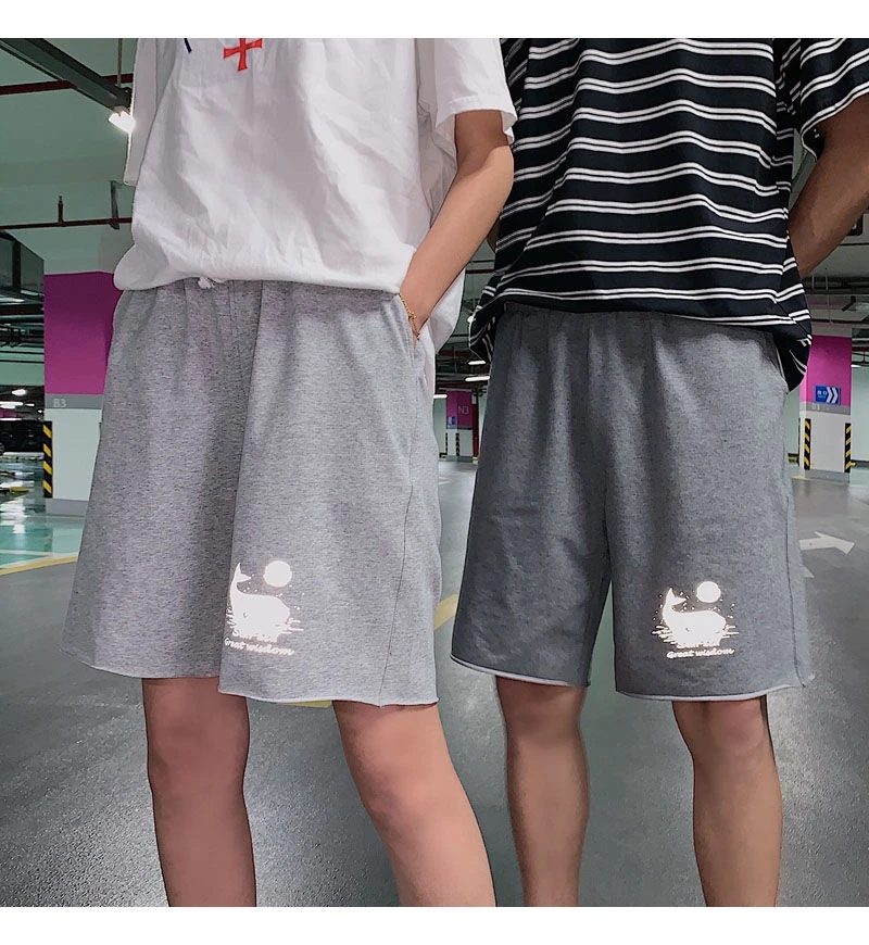 Спортивные шорты для мужчин Новинка лета 2020 светоотражающие хлопковые трендовые