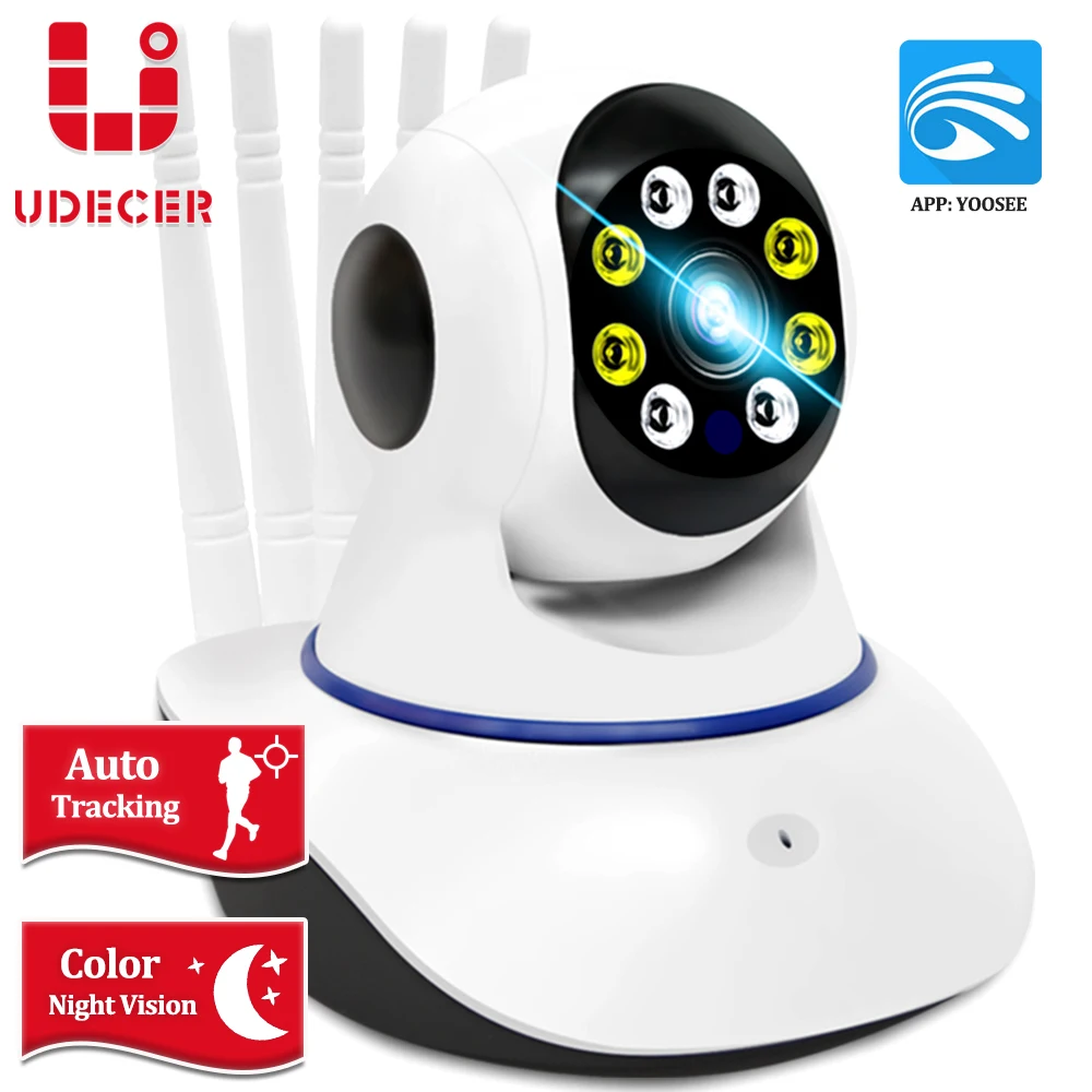 Yoosee с поддержкой Wi Fi Камера 1080P HD проектор для домашнего Беспроводной IP звездного