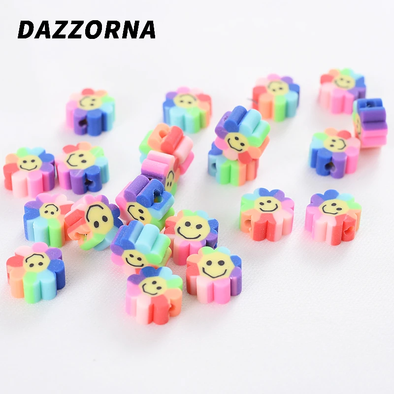 Бусины из полимерной глины в форме подсолнуха 50/100 шт. | Украшения и аксессуары