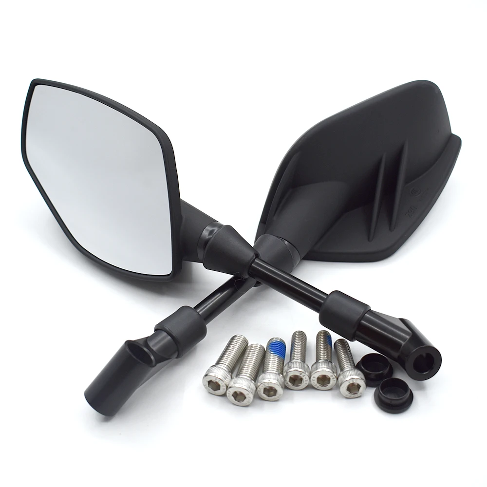 Универсальное зеркало заднего вида для мотоцикла 8 мм 10 черное YAMAHA YZF R1 R6 R6S R25 R3 R125