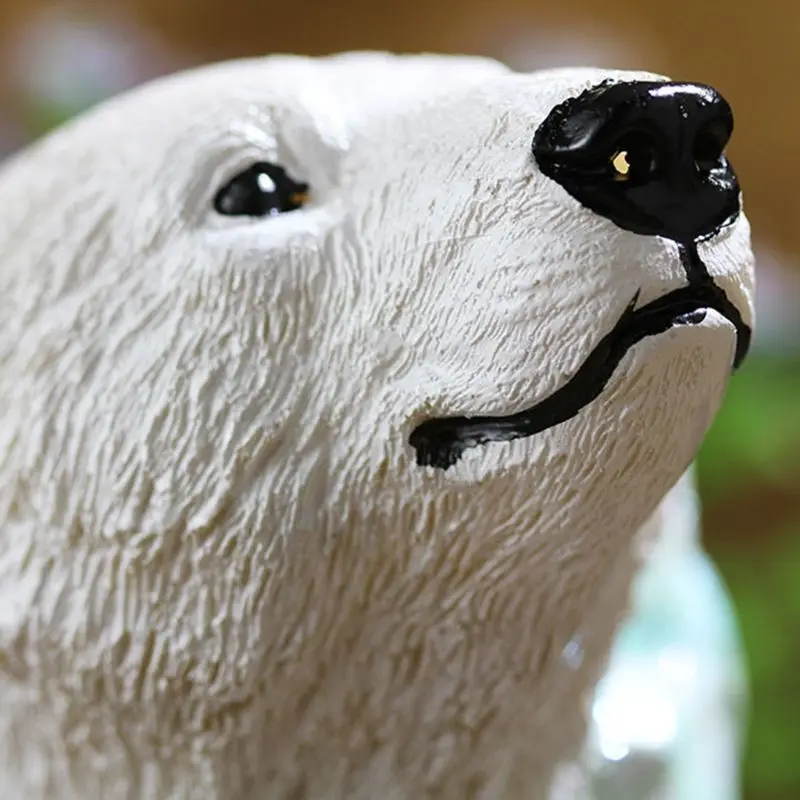 

Cartoon Polar Bear Shape Pen Holder Brush Pot Desk Organizer Office Stationery
