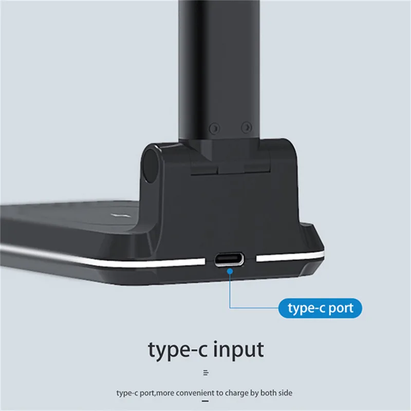 Беспроводное зарядное устройство USLION с держателем Складная портативная ленивая