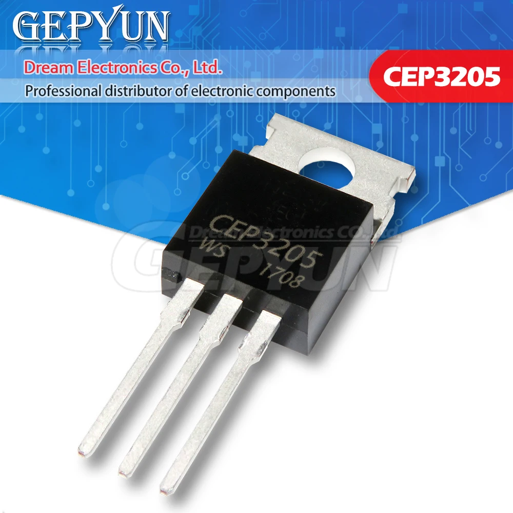 

10 шт., CEP3205 TO-220 3205 55V 108.5A CEP83A3 100A 30V TO220