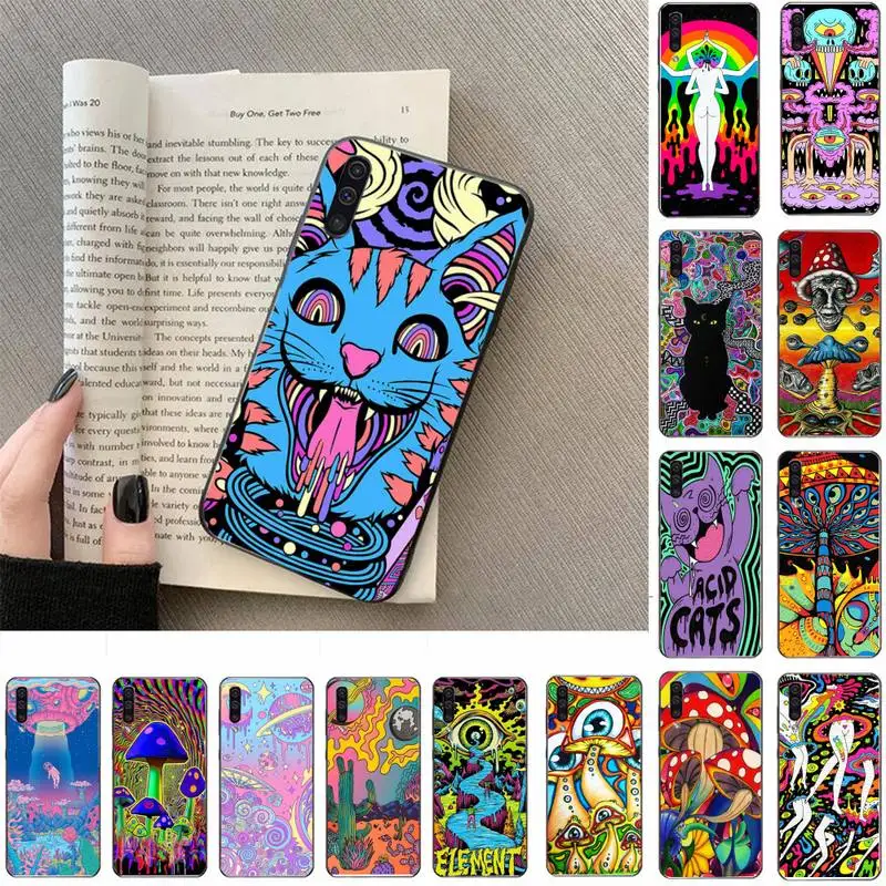 

FHNBLJ Colourful Psychedelic Trippy Art Phone Case For Samsung Galaxy a50 A30S A50S a71 70 a10 case samsung a51 case