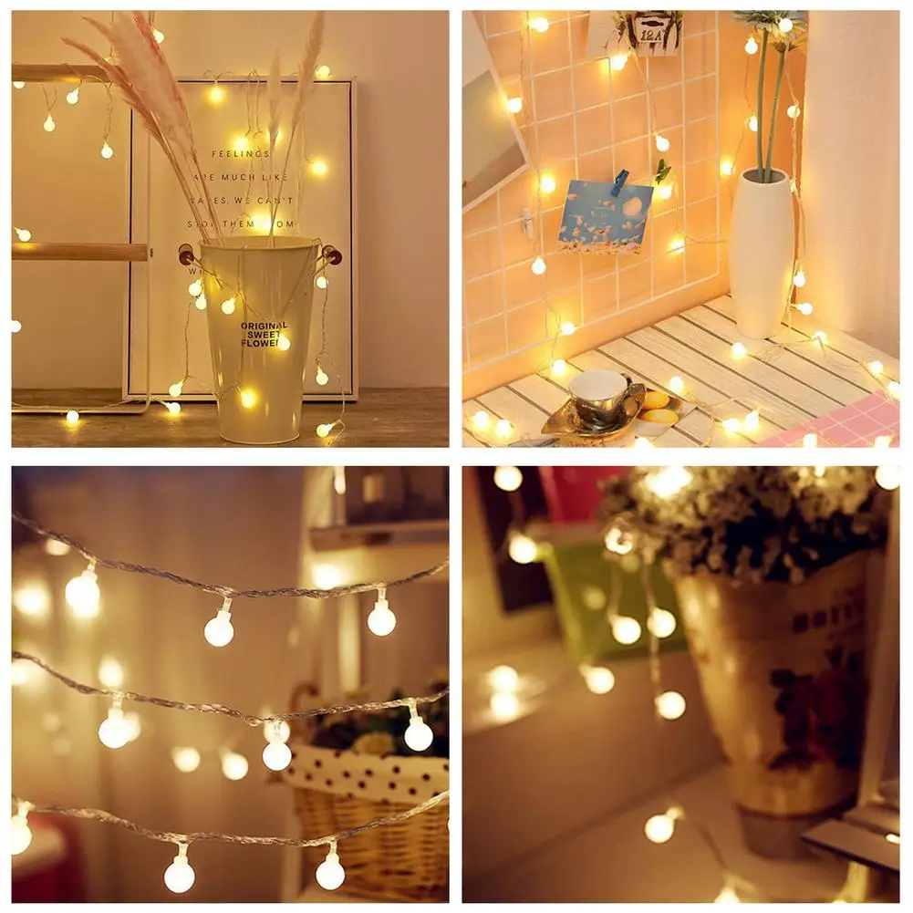 

6m LED Fairy String Lights Waterproof Starry String Light USB Operated Wedding Christmas Outdoor Room Curtain Garland Decoration
