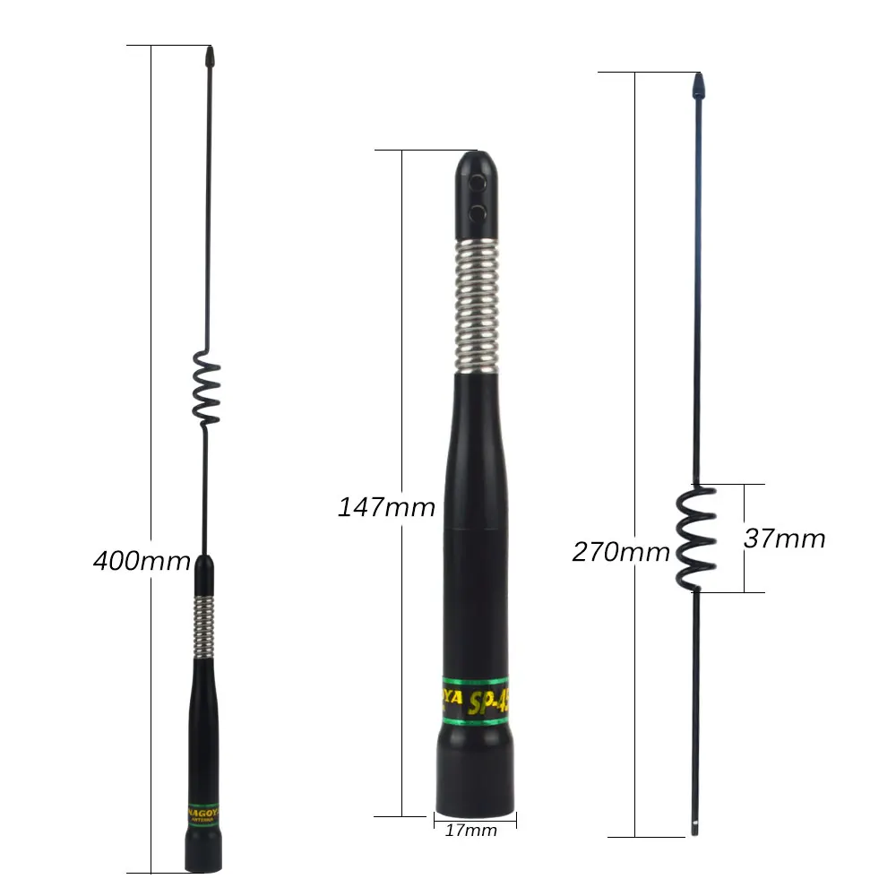 Оригинал NAGOYA SP 40H Автомобильная Мобильная двухсторонняя радио антенна VHF UHF