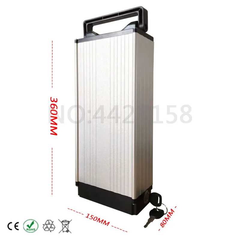 Литиевая батарея для электровелосипеда 48 В 27 а/ч 30 А/ч 24 20 аккумулятор 2000 Вт 1500 1000