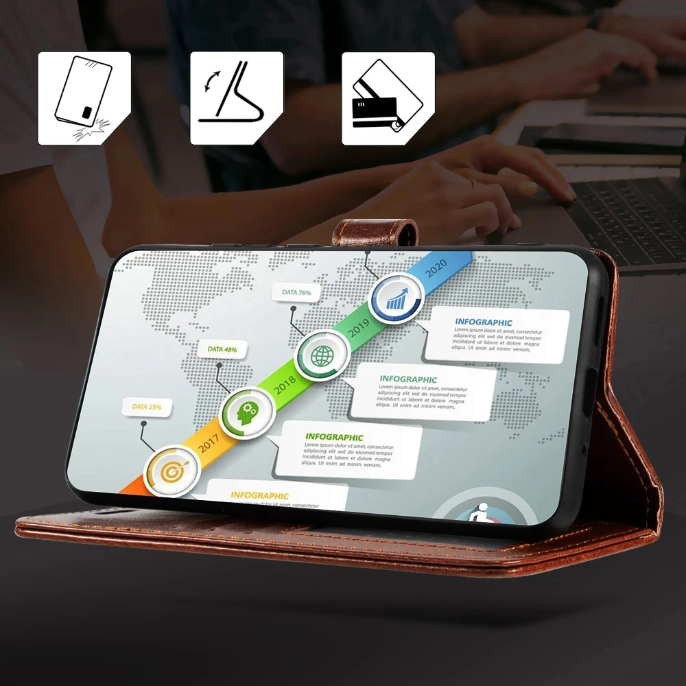 Чехол для Nokia 1 чехол 2018 роскошный флип-чехол из искусственной кожи телефона TA-1047