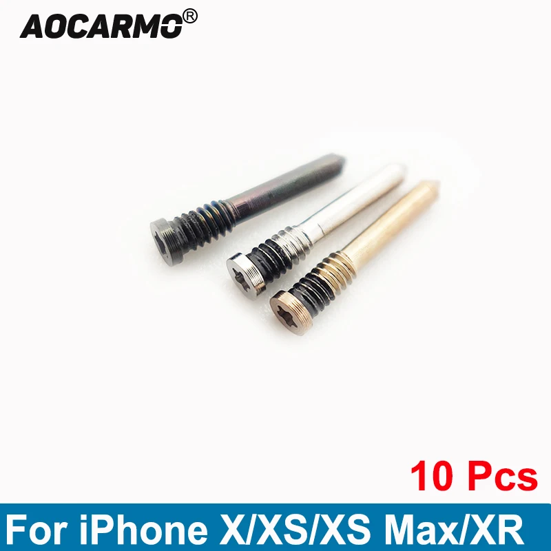 

Винты Aocarmo для iPhone X/XS Max/XR A2100 Xs Max A2104 A2108, 10 шт./лот