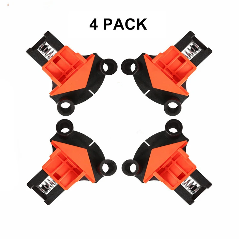 

60 90 120 Degree Woodworking Clamps Right Angle Fixing Clips Plastic Bar Picture Frame Corner Clamp DIY Fixture Wood Hand Tools