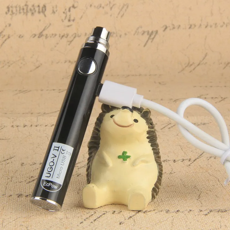 Ugo V2 900mAh Electronic Cigarette eGo Evod VII Passthrough 510 Battery for Atomizers CE4 MT3 CE5 H2 T3S Vape Tank Vaper Pen Kit |