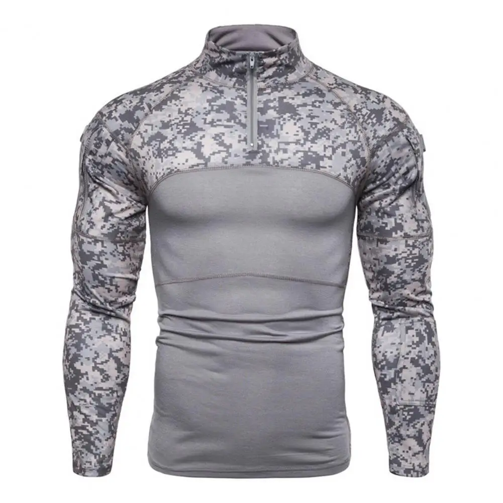 

Nieuwe Heren Camouflage Tactische Militaire Kleding Combat Shirt Assault Lange Mouwen Strakke T-shirt Leger Kostuum