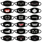 Флуореспиратор унисекс, теплый мультяшный смешной респиратор для лица, вечевечерние, банкета, дня рождения, благословение, подарок