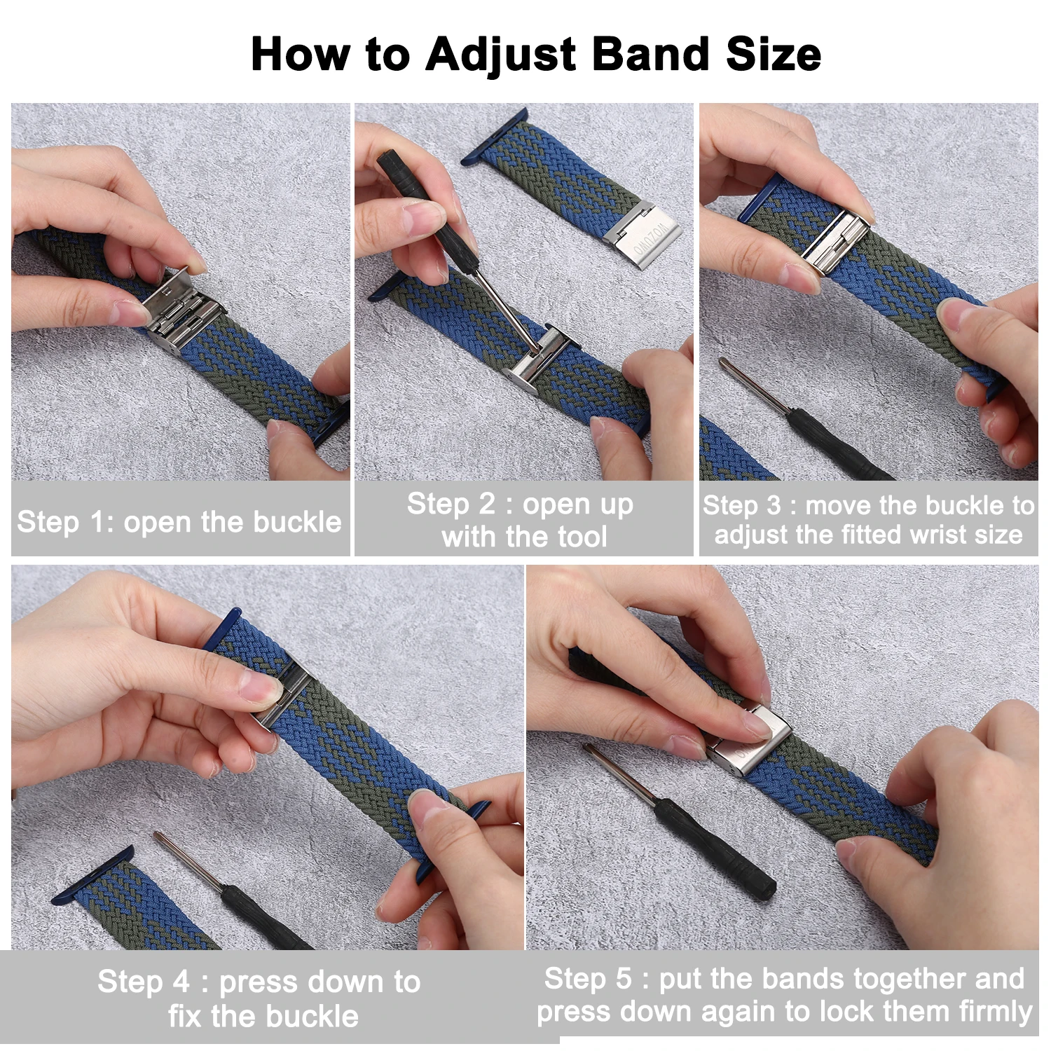 

Braided Solo Band For Apple Watch 44mm 40mm 42mm 38mm Soft Stretch Loop Adjustable Sport Elastics Velcro Strap for Iwatch 6 Se 5