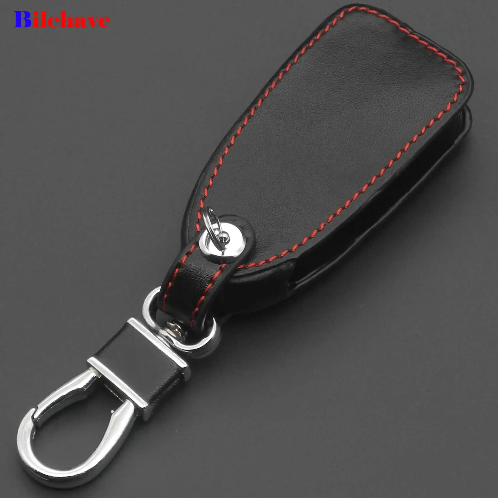 Кожаный чехол-брелок jingyuqin с 3 кнопками для Ford Mondeo Mk4 Focus 2 4 St Kuga Fiesta Fusion Ecosport 2012 2013 2014