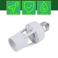 new hot ac 110 220v 360 degrees pir induction motion sensor ir infrared human e27 plug socket switch base led bulb lamp holder
