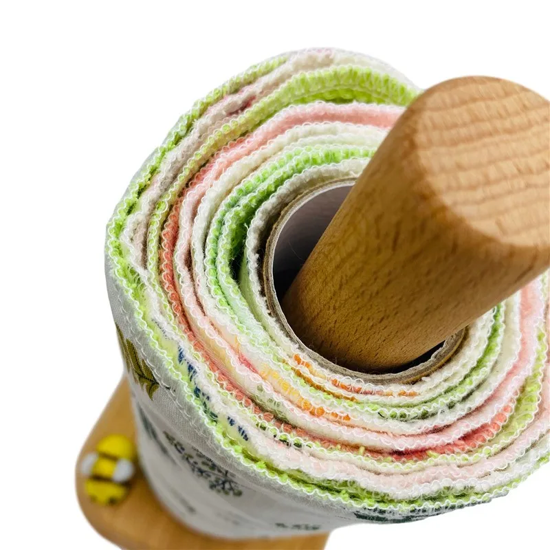 Альтернативное бамбуковое бумажное полотенце моющееся натуральное