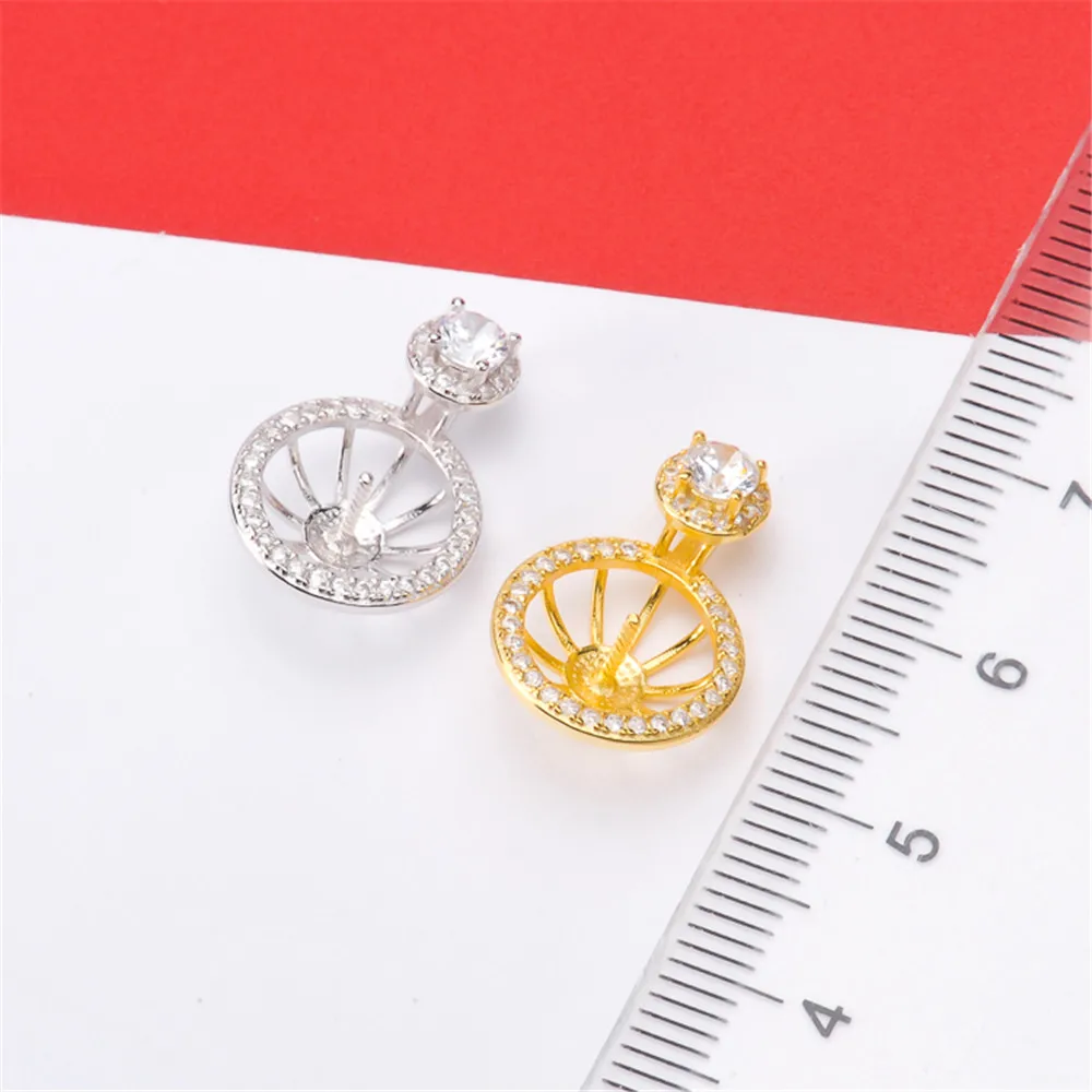 

Real Solid 925 Sterling Silver Connector Oysters Pearl Bead Caps Diy Jewelry Accessories