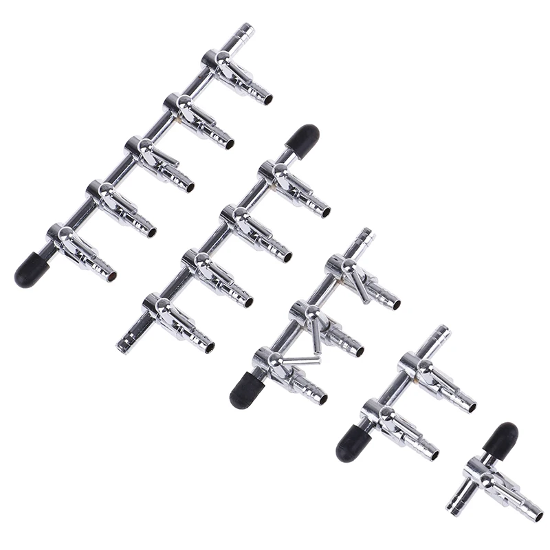 New Distributor Aquarium Stainless Steel Lever Fish Tank Durable Oxygen Pump Accessories Splitter Air Flow Control | Дом и сад