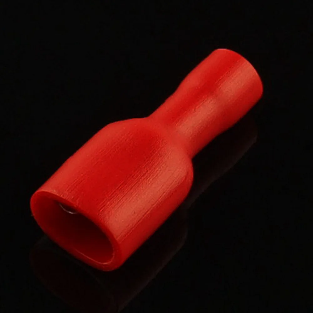 100 шт. FDD 1 25-250 Φ 6 3 мм красная розетка + вилка изолированные электрические обжимные