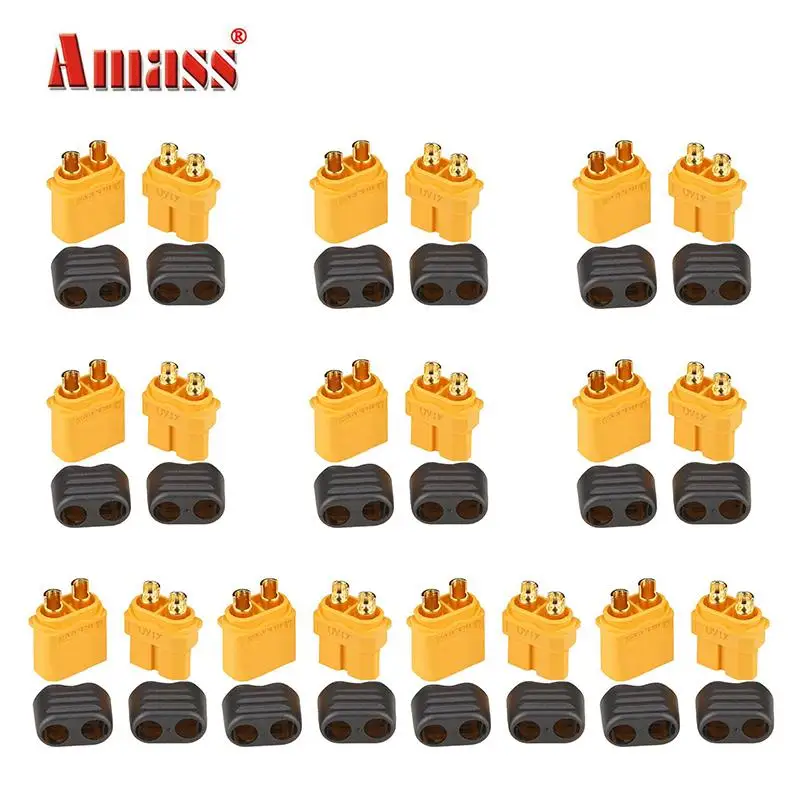 20 шт amass xt60 разъем с оболочкой кор