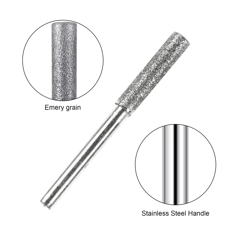 

30 Pieces Chainsaw Sharpener Stone Burr Grinding Stone File, Polishing Grinding Tool Grinding Bits, 5/32 Inch/ 4 mm