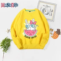 2019 kids long sleeve sweatshirts cute rabbit watermelon print boys spring autumn hoodies children clothing girls hoodie clothes