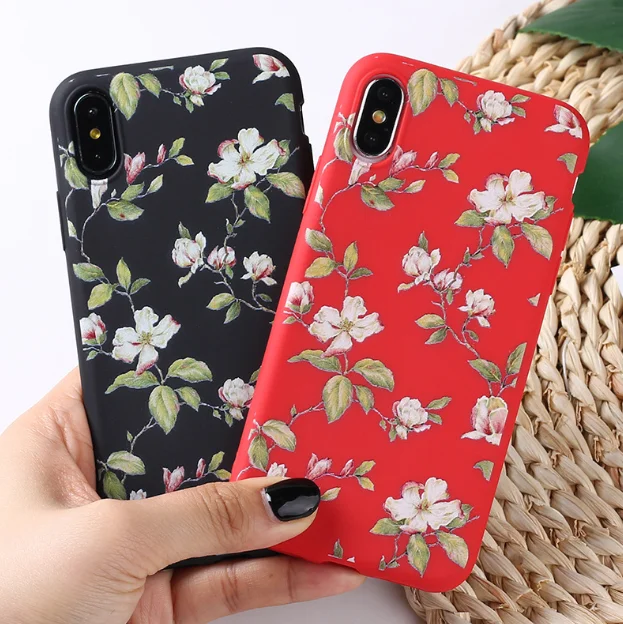 Модный цветочный чехол для телефона Apple iPhone 11 Pro 7 8 6 6S Plus X XR XS Max цветы мягкий