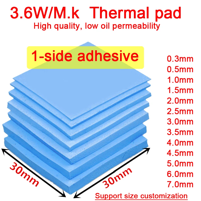 

6 шт., термопрокладка для ноутбука, 30 х0 мм