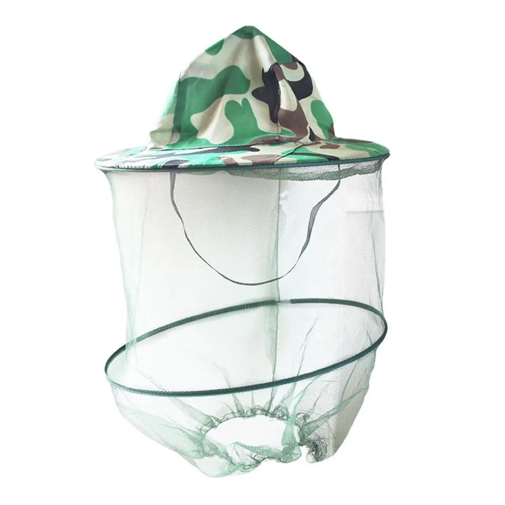 

Bee Hat Mesh Net Camouflage Outdoor Prevention Cap Breathable For Beekeepers Fishing F2