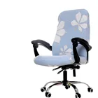 Чехол для стула с цветочным принтом, эластичный чехол для офисного кресла, вращающийся чехол, подъемник сидения