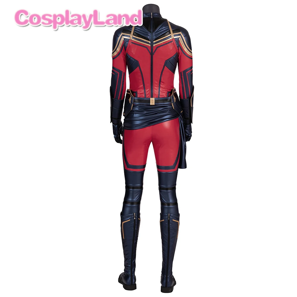 Carol Danvers капитан Марвел косплей костюм Мстители Endgame новый американский