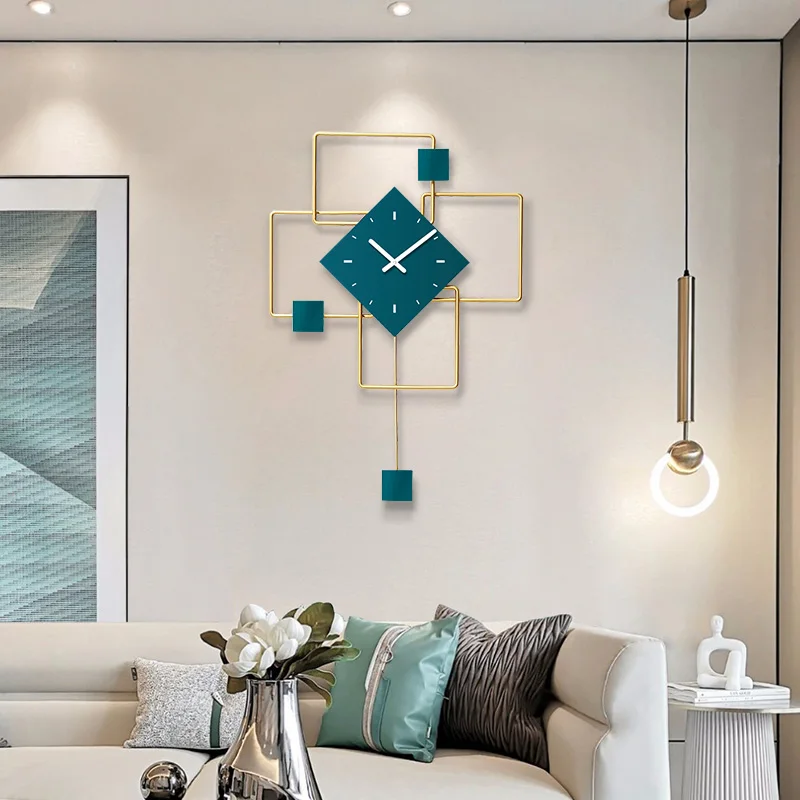 

Geometry Nordic Wall Clock Large Art Silent Simple Metal Creative Abstract Living Room Wall Clock Modern Home Decor New DA60WC
