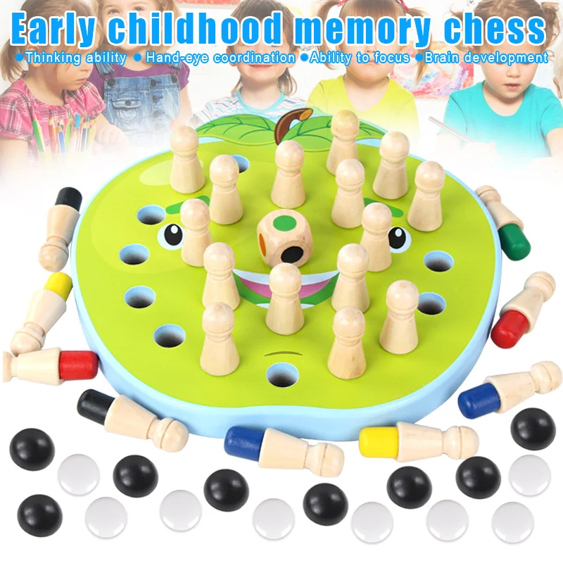 

Хит продаж, обучающая игрушка для обучения логическому мышлению, Детские шахматы с памятью, Детская обучающая головоломка, подарки LBV