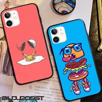 Cute Designer Burger Black Phone Case Hull For Iphone Pro Pro Max MAX Plus Plus 2020 Cover