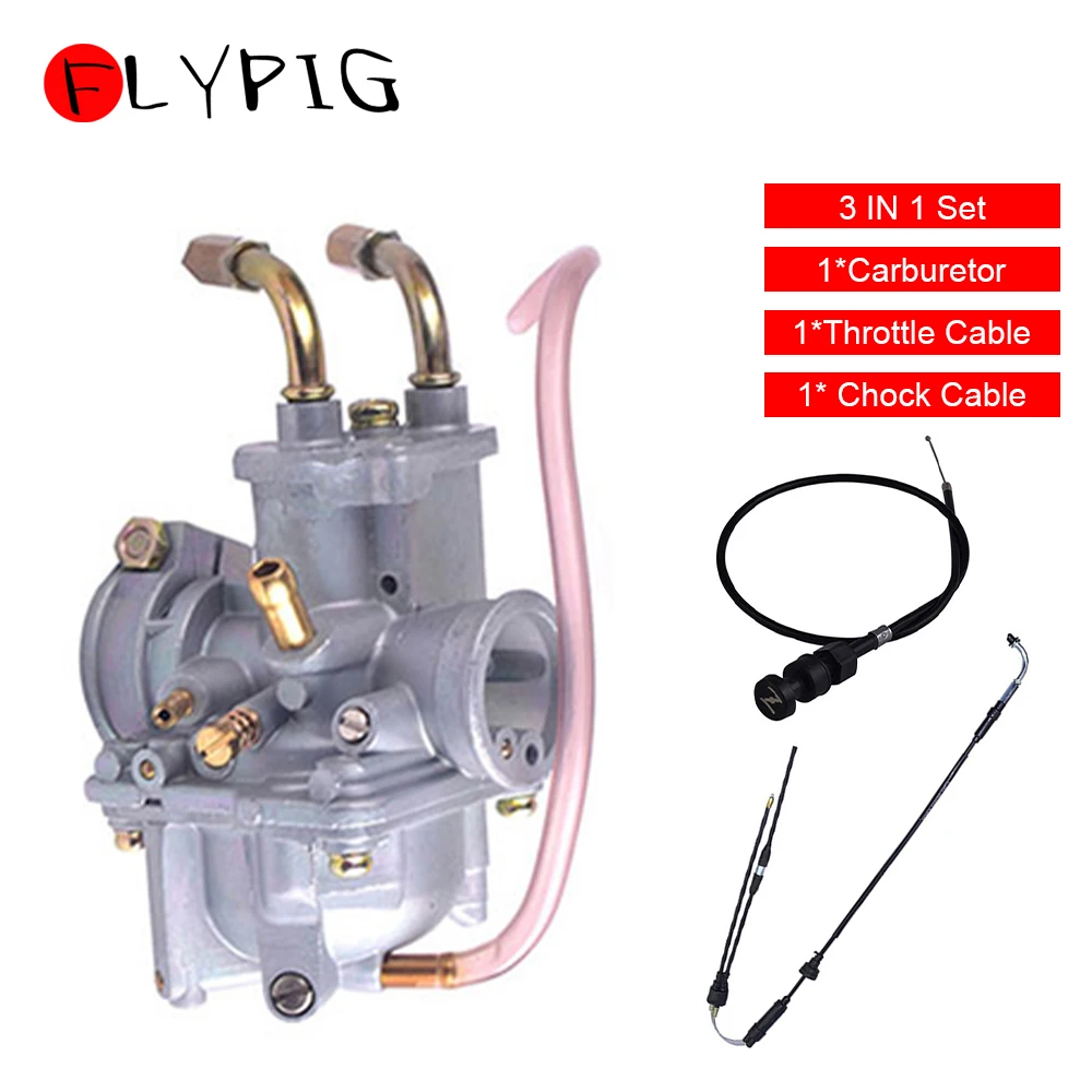 FLYPIG прочный карбюратор дроссельной заслонки газовый дроссель набор кабелей