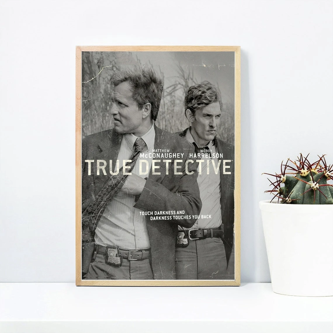 Настоящий детектив постер с фильмом холст художественный принт настенная