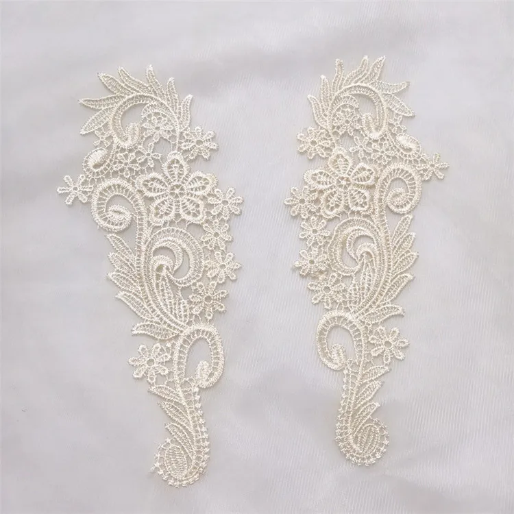 Тканевая Цветочная Кружевная аппликация для шитья в венецианском стиле