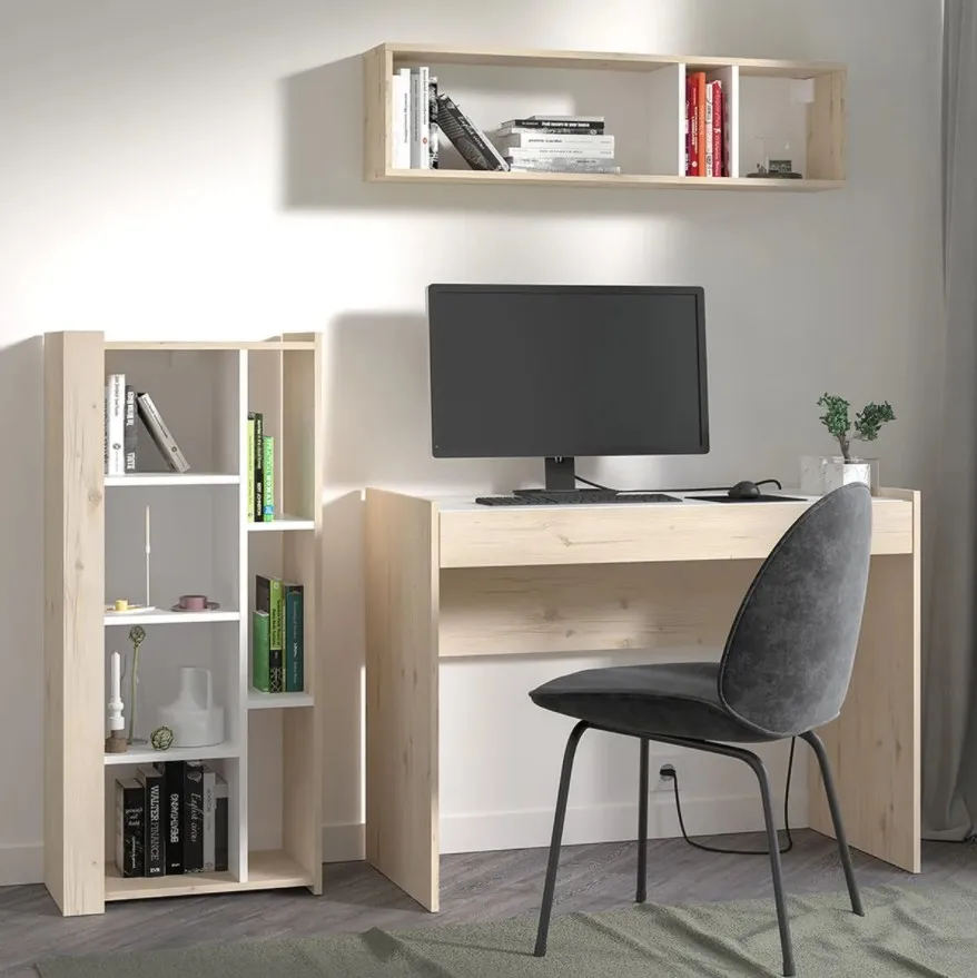 Computer Table for Home Wooden Office Desk with Wide Big Drawer Storage Study Workstation Children Save Space 108x52x81.5 cm | Мебель