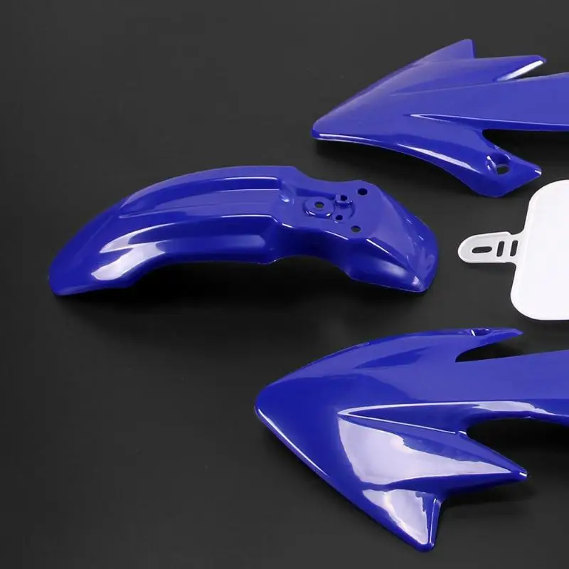

7Pc/set Motorcyc Plastic Fairing Set for Honda CRF 50 Dirt Pit Bike Blue+White Motorcycle Bike Exterior Accessories High Quality