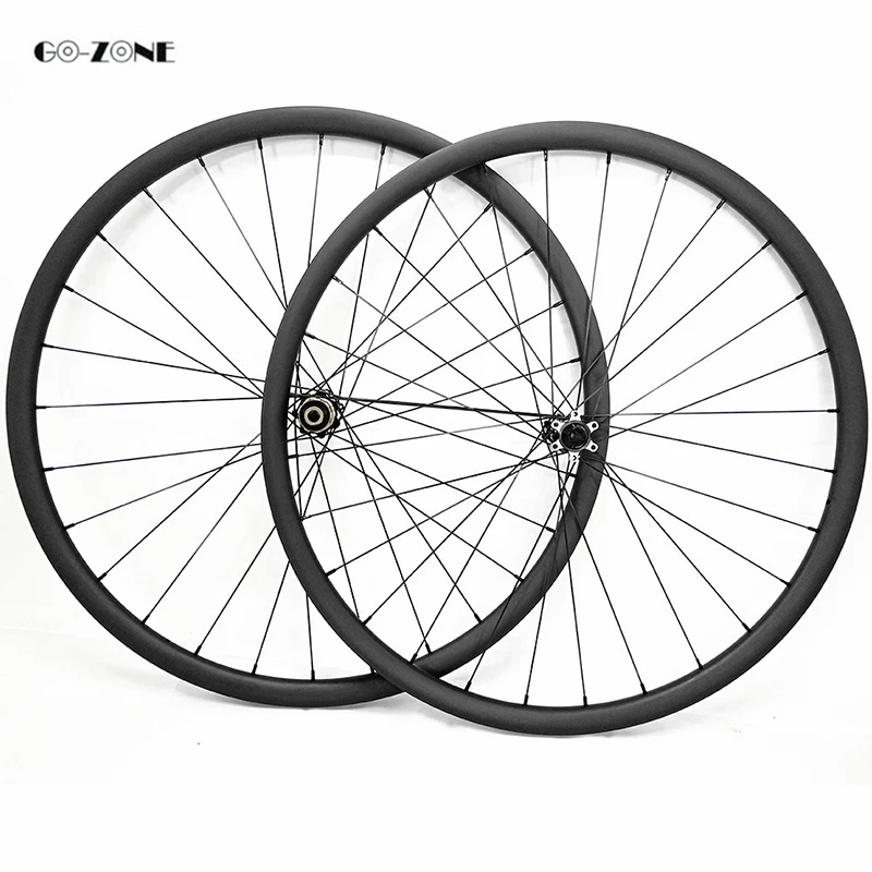 

27.5er carbon mtb wheelset asymmetric 38.5x28mm tubeless 650B bike wheel Novatec D411SB D412SB 100x15 142x12 disc carbon wheels