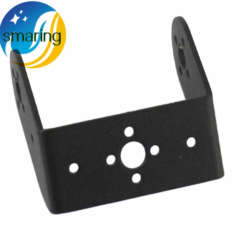 

U Type Bracket Aluminum 56 x 25 x 41mm Standard Steering Gear Brackets Black