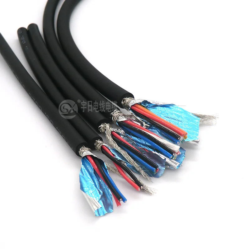5 жильный Гибкий Экранированный Кабель 0 14 2 0.3mm m2 контрольный провод 26awg 24awg 22awg